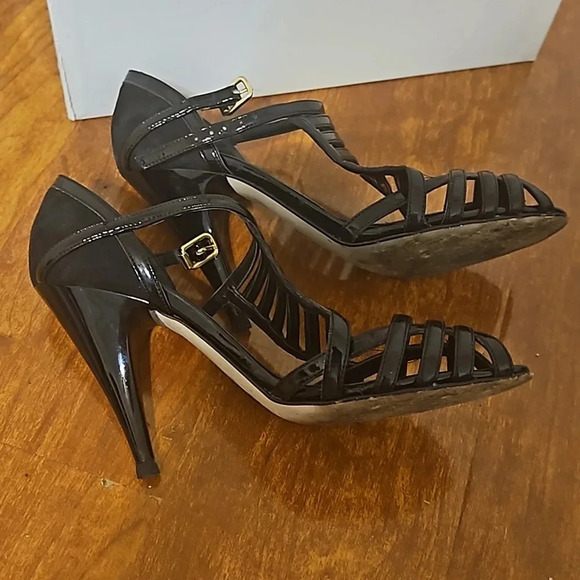 Michael Kors Patent Leather & Suede Heels - Picture 8 of 10